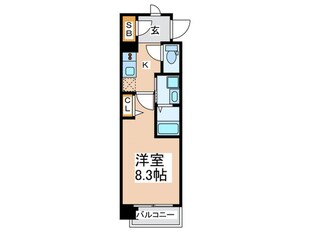 アスリ－ト本町リバ－ウエストの物件間取画像